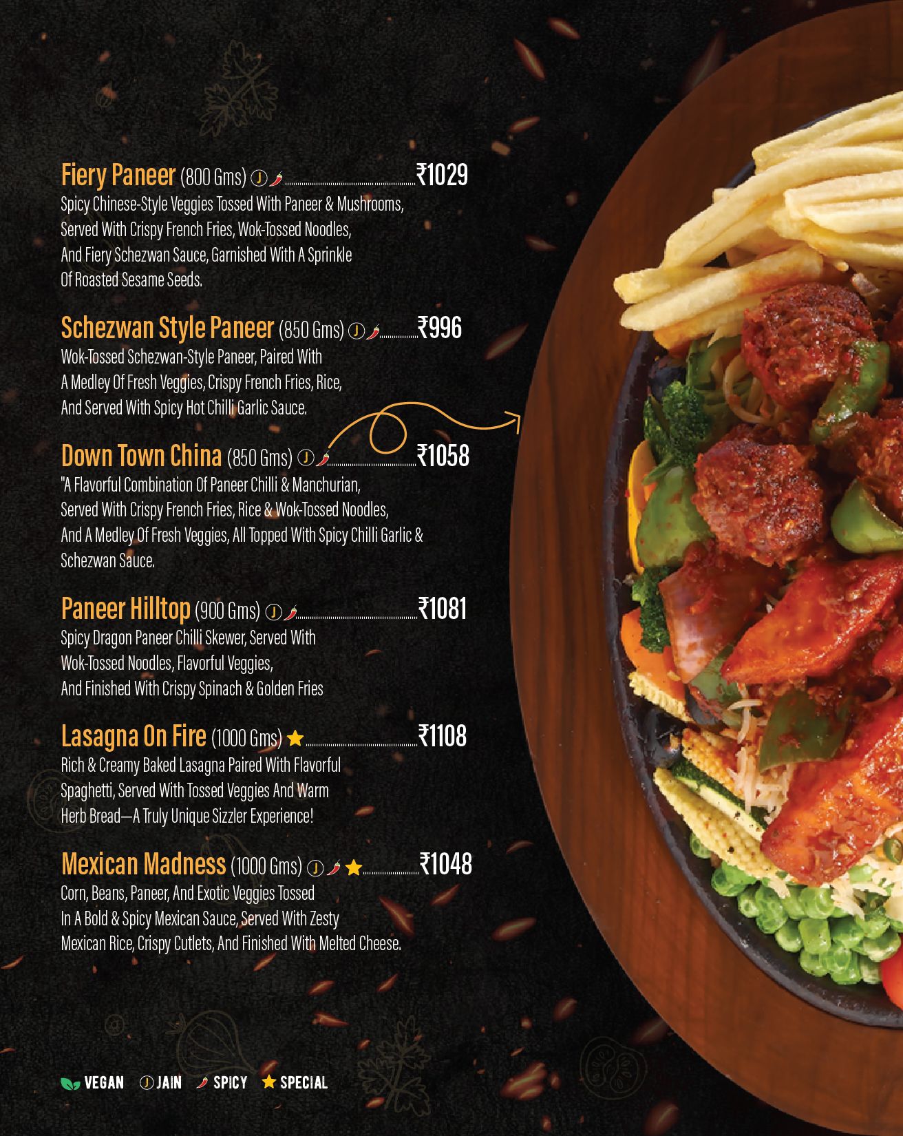 Menu 8.75in x 11in Ahmeadabad-13